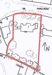 Site Plan with Trees added Site Plan with Trees added