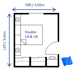 small bedroom design double 10 x 12ft