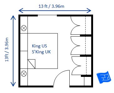 small bedroom design kign 13 x 13ft