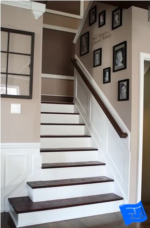 square stair wrap example