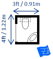 Half bathroom dimensions