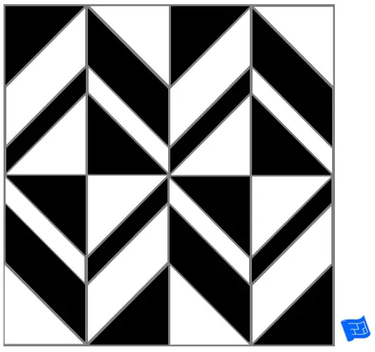 Rectangle tile pattern - cut rectangles