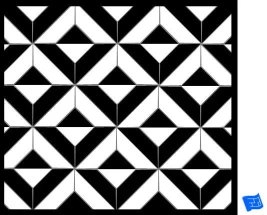 Square tile pattern - large cut square