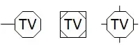 TV jack symbol