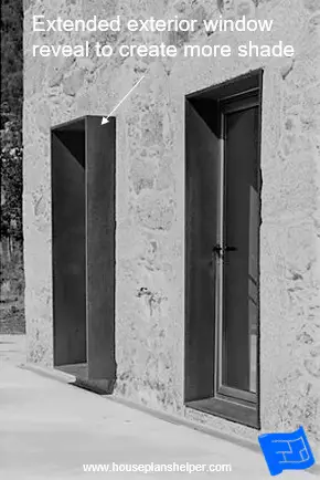 window reveal design extended exterior reveal