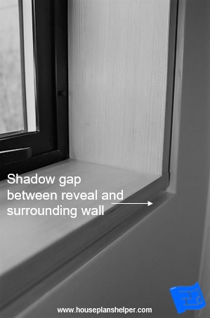 window reveal design shaddow gap